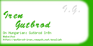 iren gutbrod business card